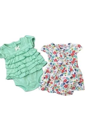 Carter's & Koala Baby NB Girl Bodysuit Bundle (2 Pc)